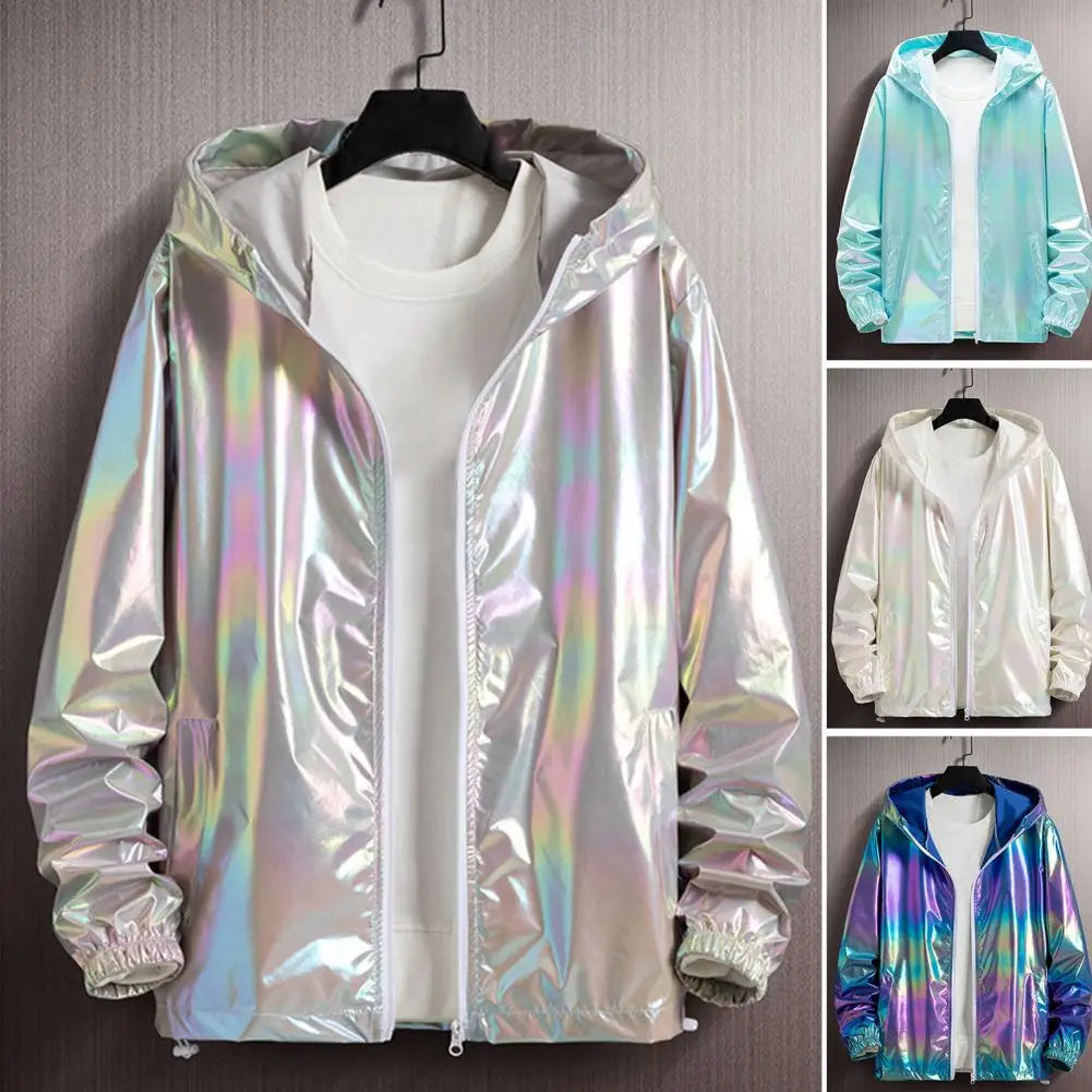 Men Windbreaker Jacket Skin-touch Ultra Thin Super Soft