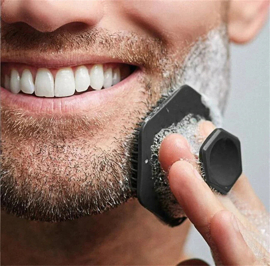 Men Wome Facial Cleaning Scrubber Silicone Miniature Face