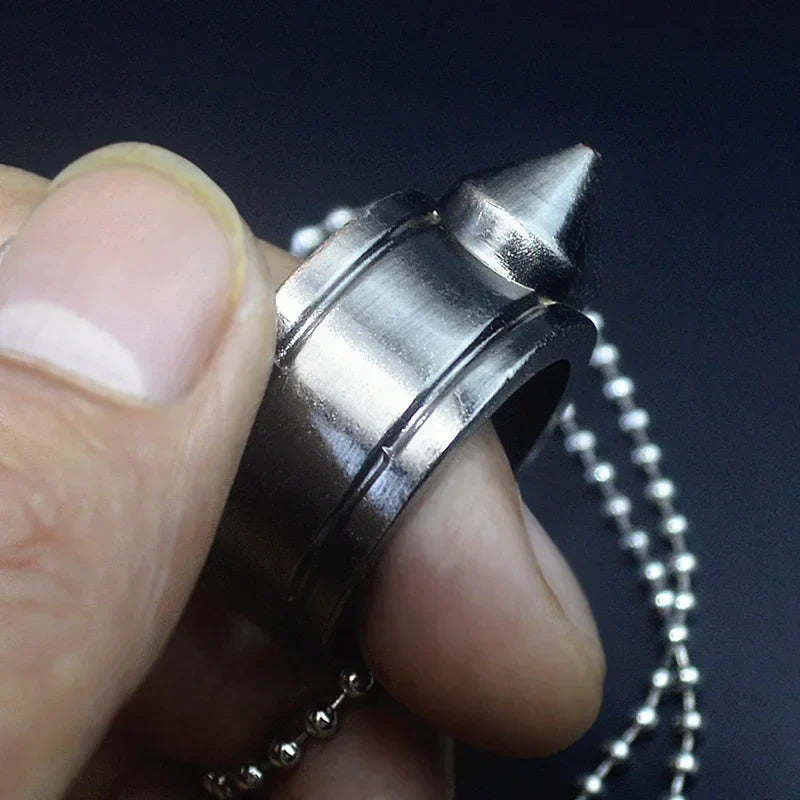 Men/Women Outdoor Survival Self-Defense Rings Broken Window Cat's