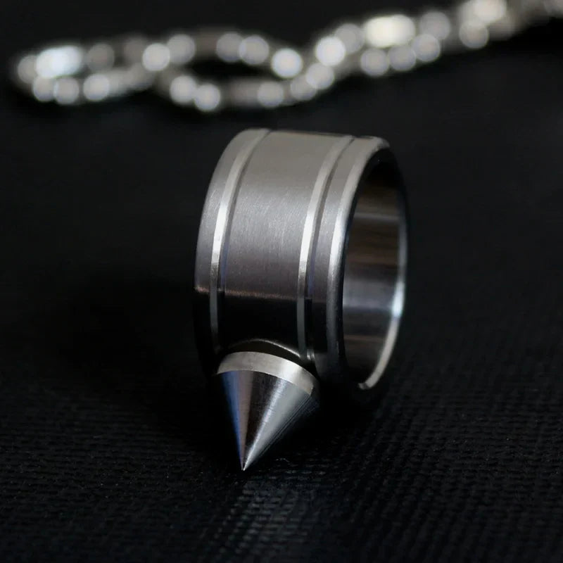 Men/Women Outdoor Survival Self-Defense Rings Broken Window Cat's