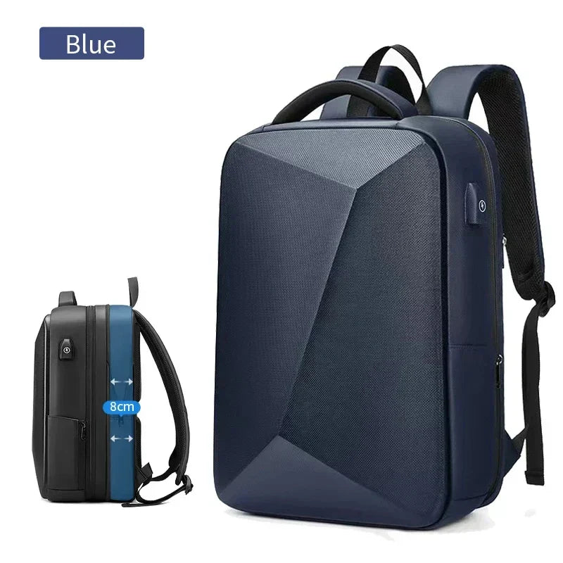 Men's 15.6 Inch Laptop Backpack Expandable Hard Shell