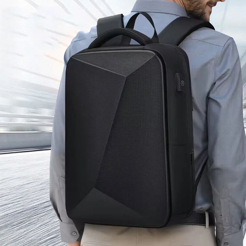 Men's 15.6 Inch Laptop Backpack Expandable Hard Shell