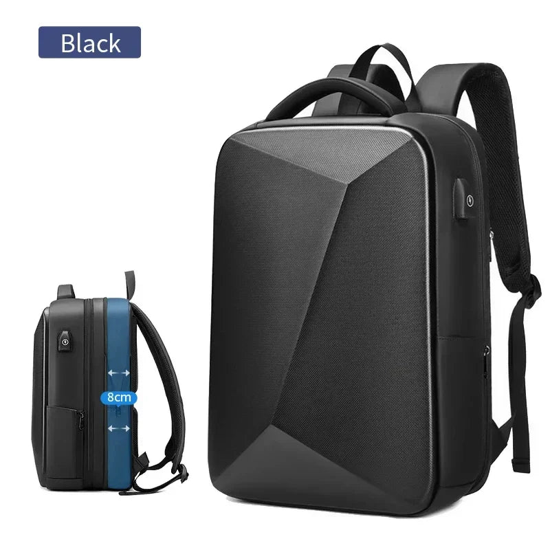 Men's 15.6 Inch Laptop Backpack Expandable Hard Shell
