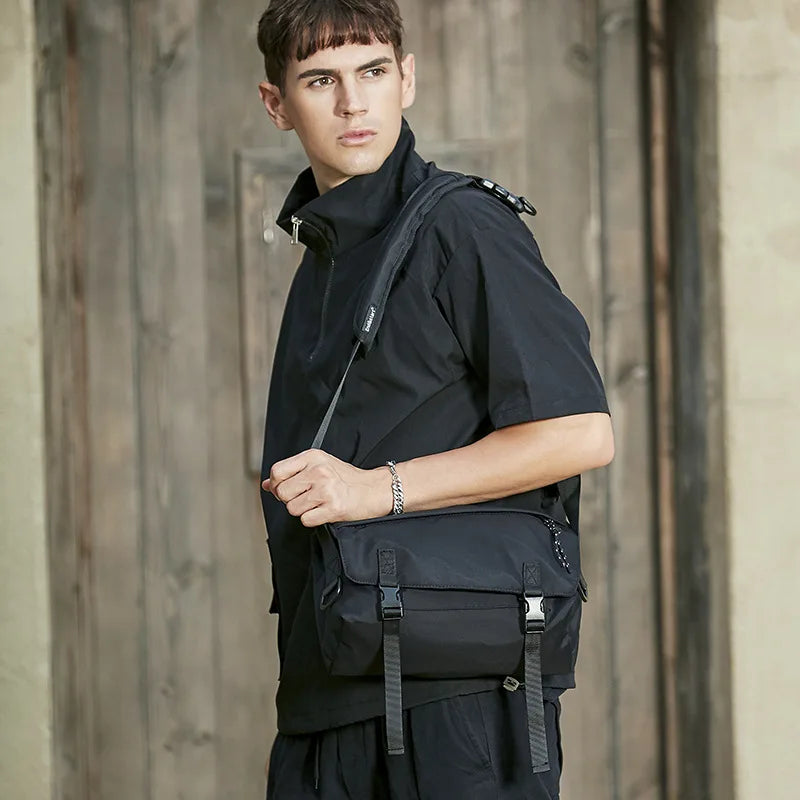 Men's Messenger Bag Multifunctional Canvas Shoulder Bags Man Sling Waterproof Casual Luxury High Capactiy Backpack Nylon Big Boy