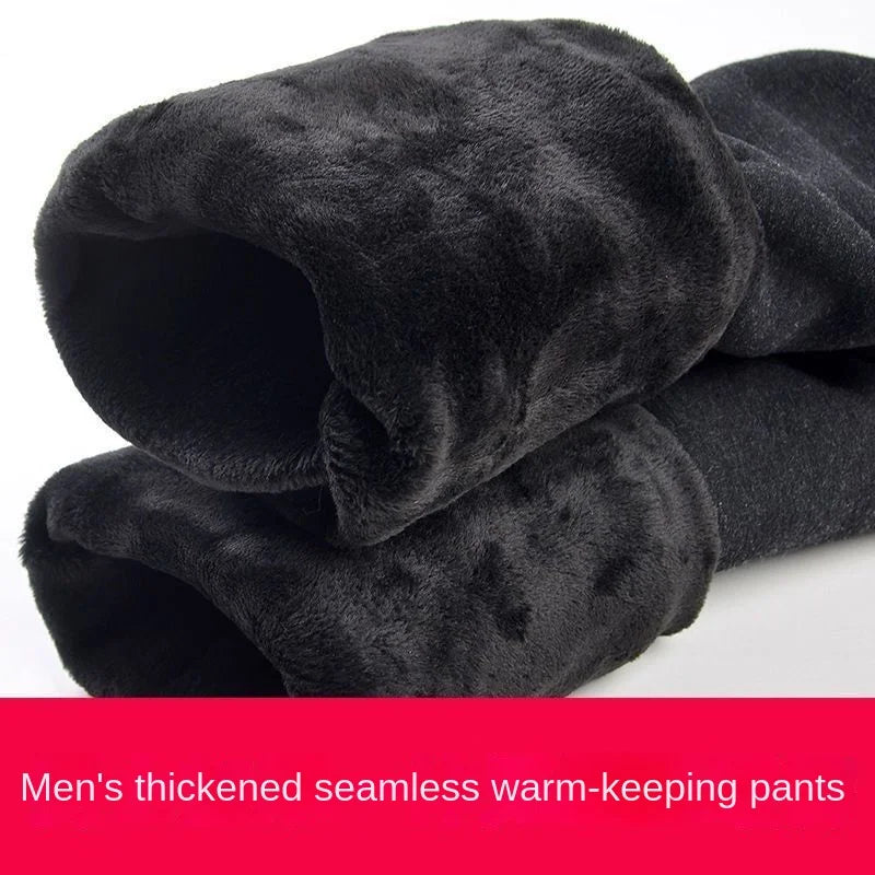 Men's Thermal Pants Stretch Leggings Alpaca Wool Winter