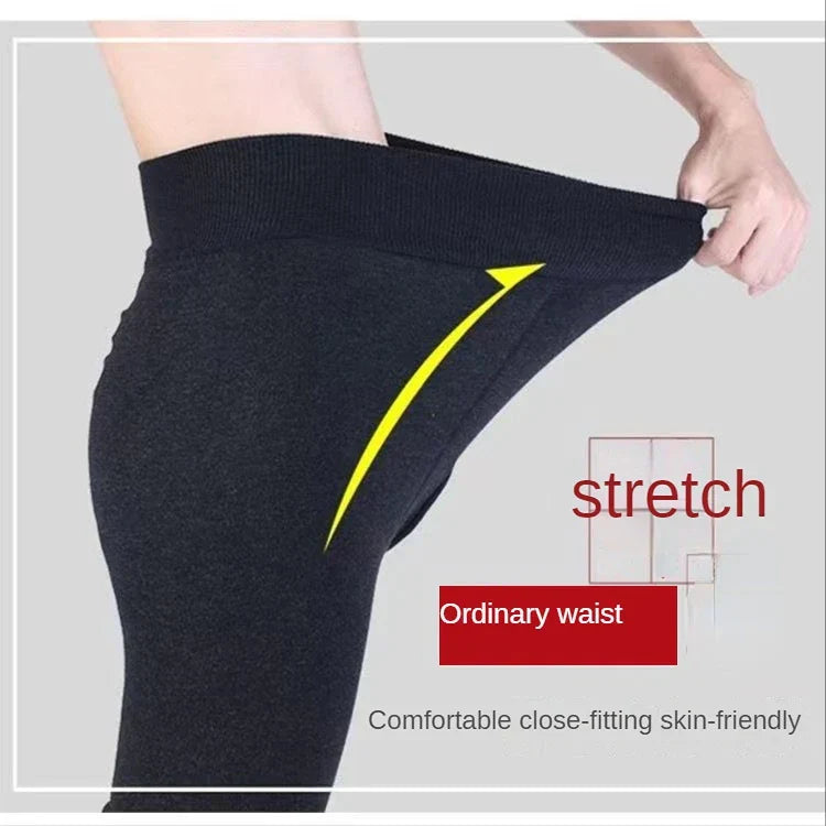 Men's Thermal Pants Stretch Leggings Alpaca Wool Winter