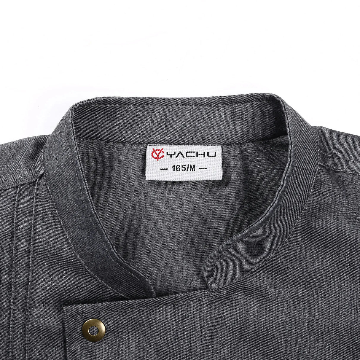 Mens Womens Stylish Chef Jacket Stand Collar Long