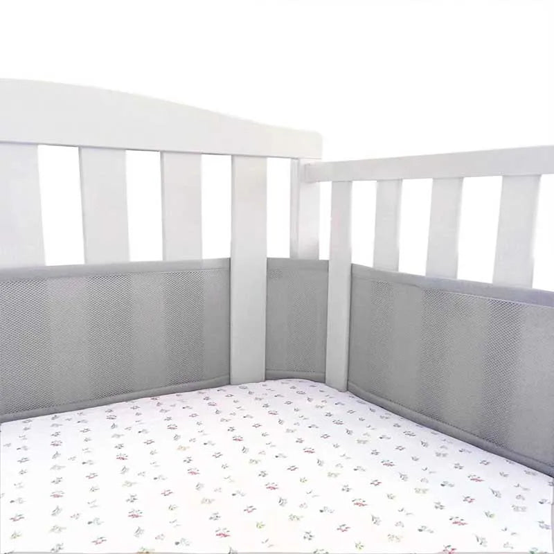 Mesh Baby Crib Bed Bumper Liner Around Protector