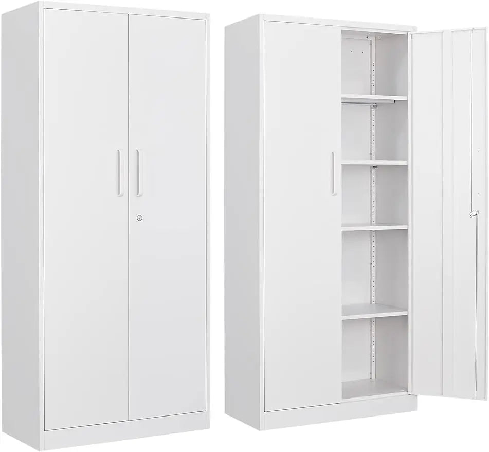 Metal Garage Storage Cabinet with Locking Doors and