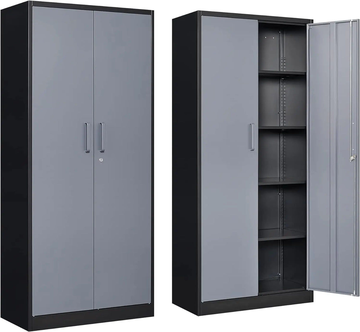 Metal Garage Storage Cabinet with Locking Doors and