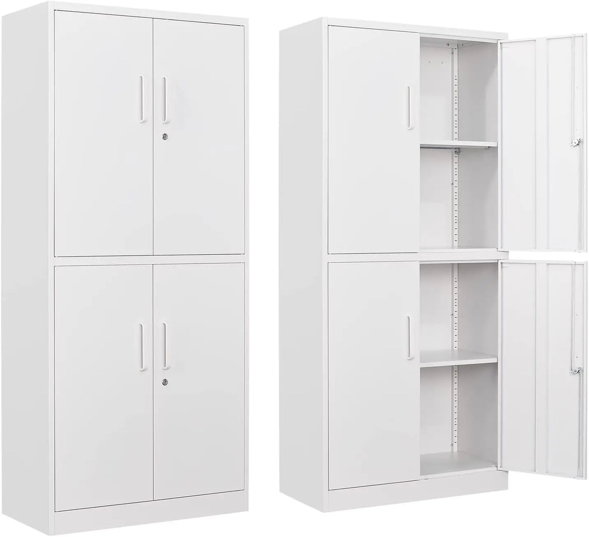Metal Garage Storage Cabinet with Locking Doors and
