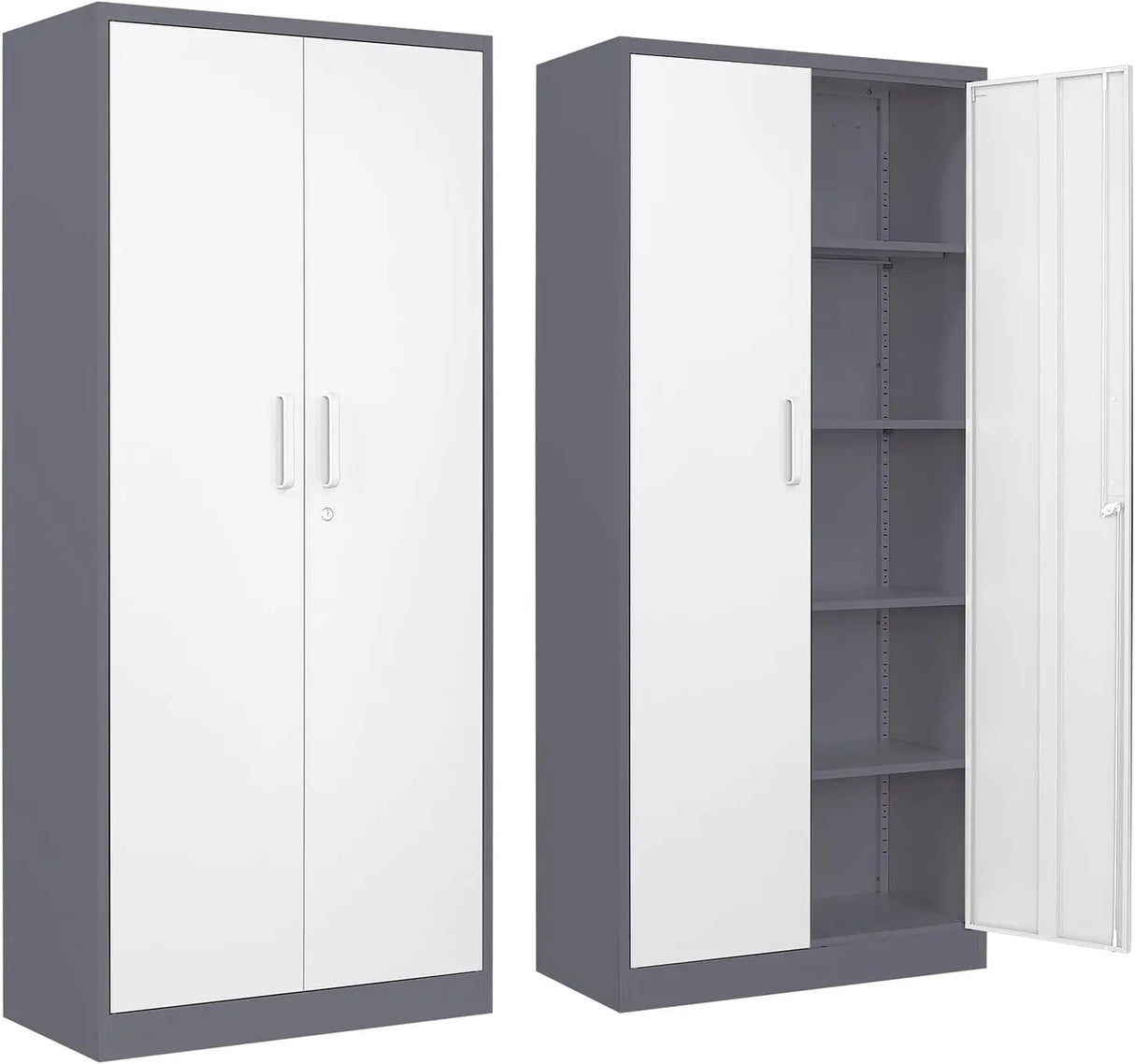 Metal Garage Storage Cabinet with Locking Doors and