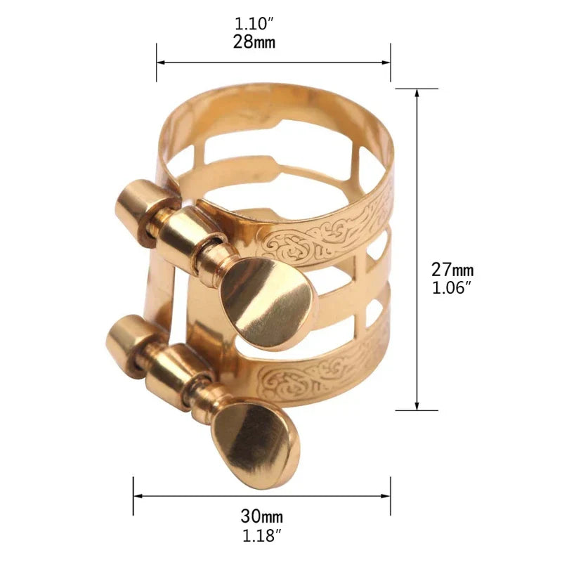 Metal Saxophone Fastener Clip, Alto, Soprano Sax, Ligatures
