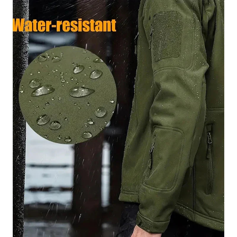Military Outdoor Jackets Men Shark Skin Soft Shell