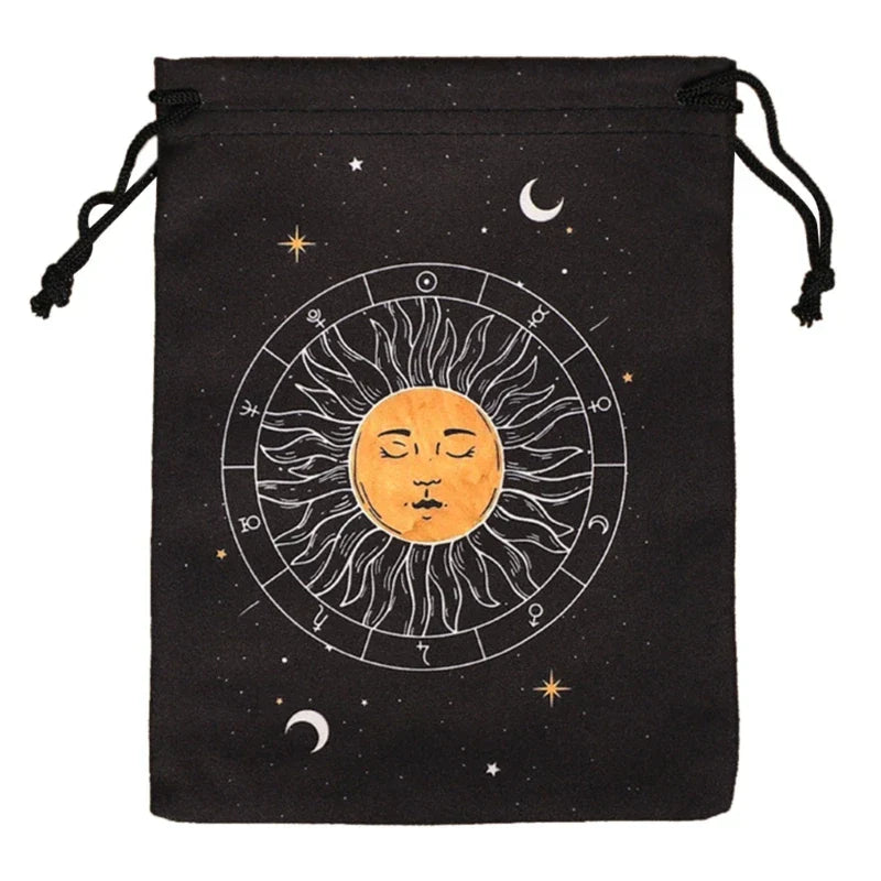 Mini Drawstring Bag Flannelette Jewelry Dices Board Game