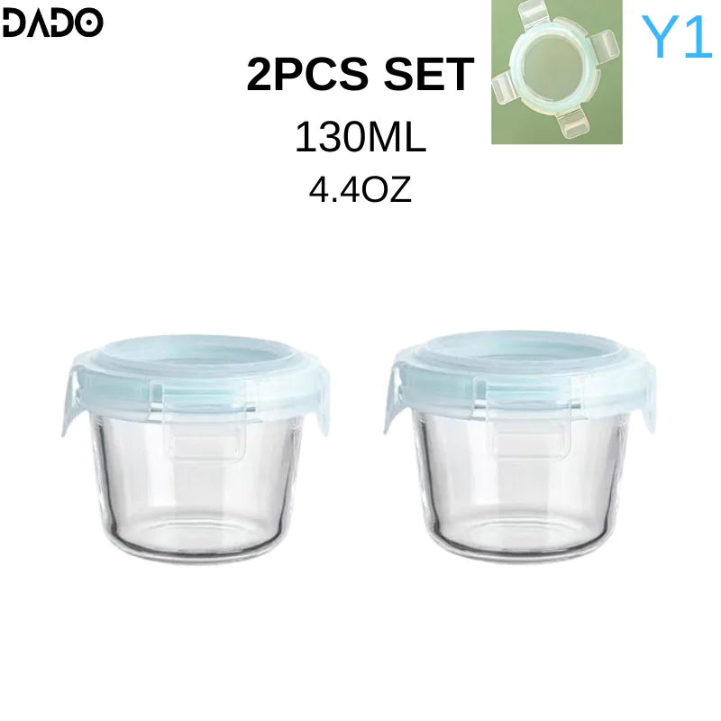 Mini Glass Baby Food Storage Jars Store Box