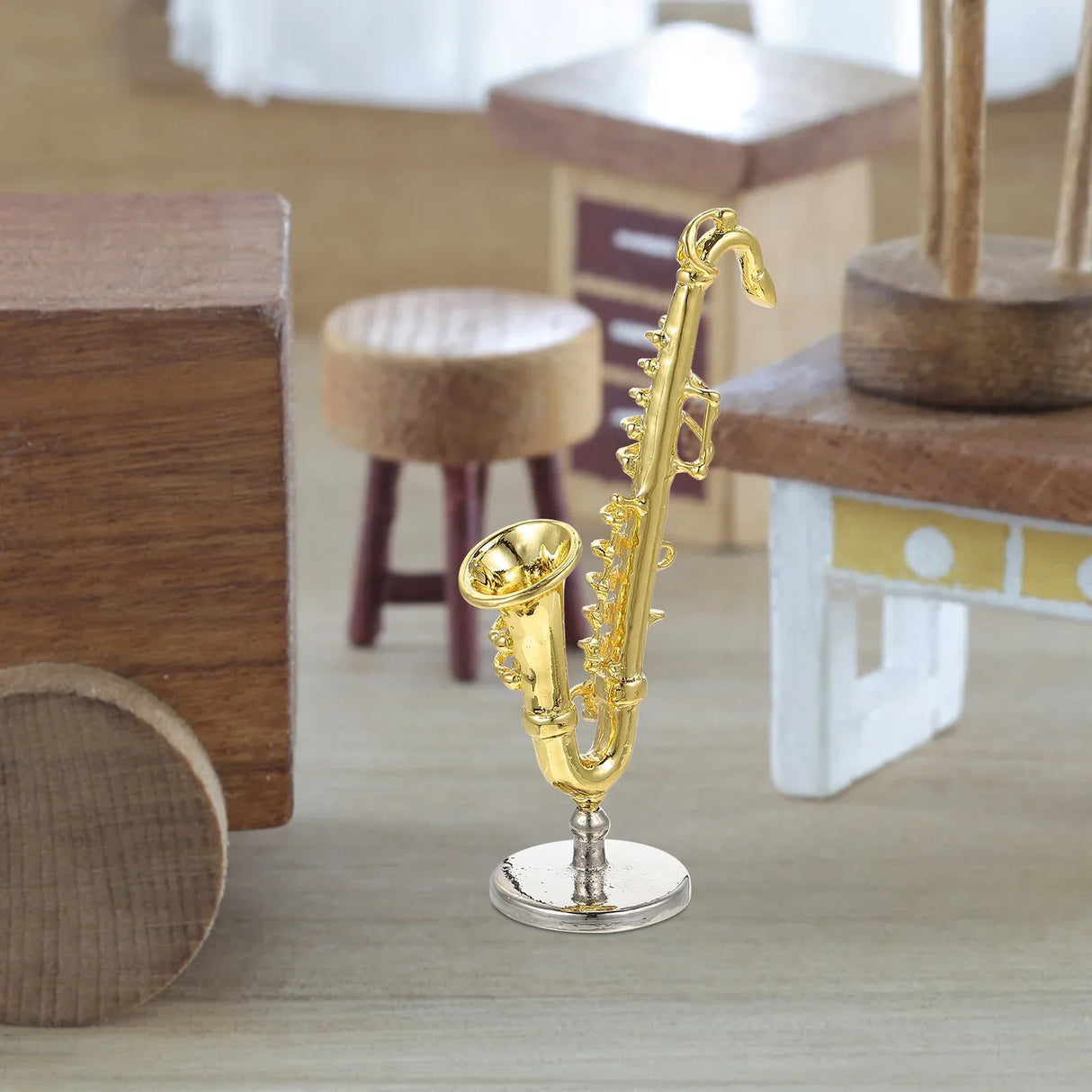 Mini Instrument Decoration Small Musical Instruments Miniature Sax