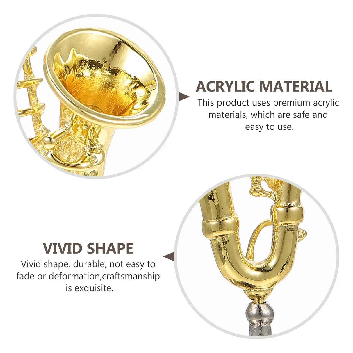 Mini Instrument Decoration Small Musical Instruments Miniature Sax