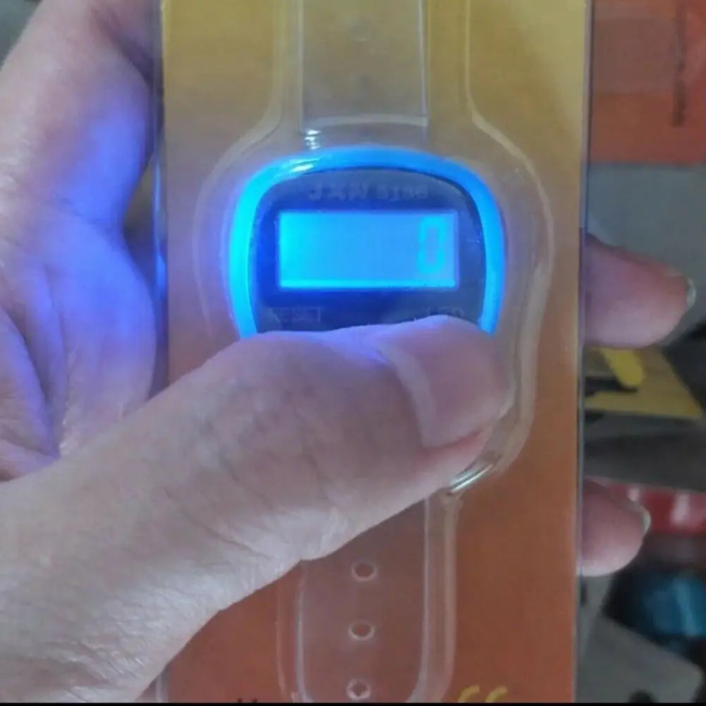 Mini Stitch Finger Counter Pedometer Rows Knitting Hands