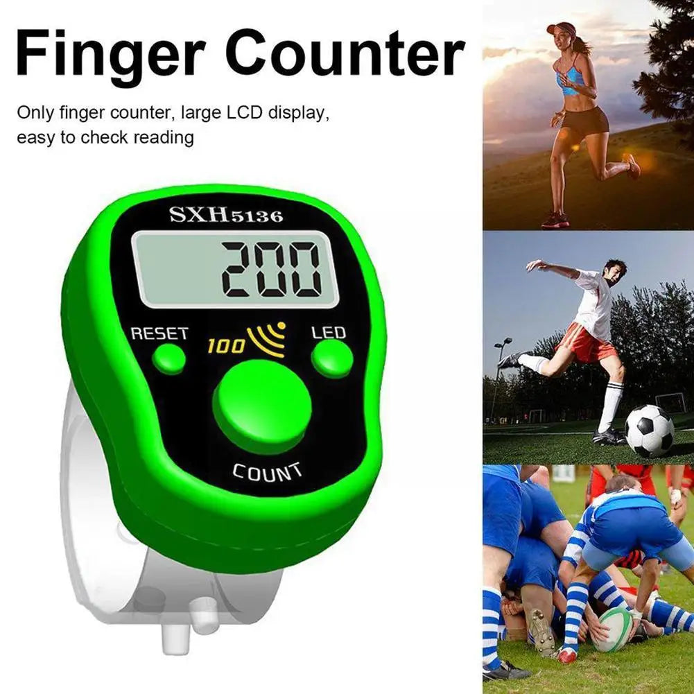 Mini Stitch Finger Counter Pedometer Rows Knitting Hands
