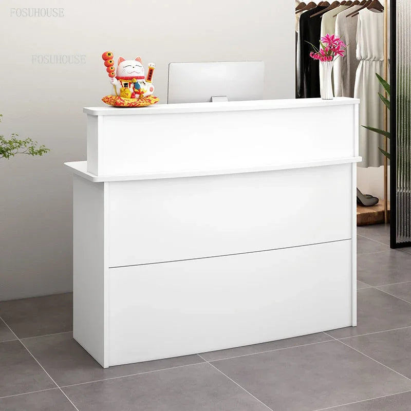 Modern Company Reception Desks Office Furniture Simple Cashier