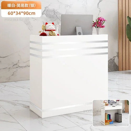 Modern Company Reception Desks Office Furniture Simple Cashier