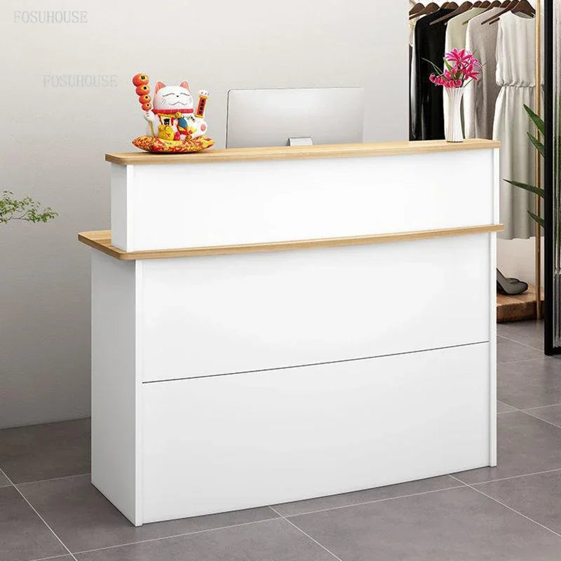 Modern Company Reception Desks Office Furniture Simple Cashier