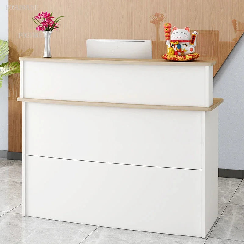 Modern Company Reception Desks Office Furniture Simple Cashier
