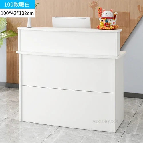 Modern Company Reception Desks Office Furniture Simple Cashier