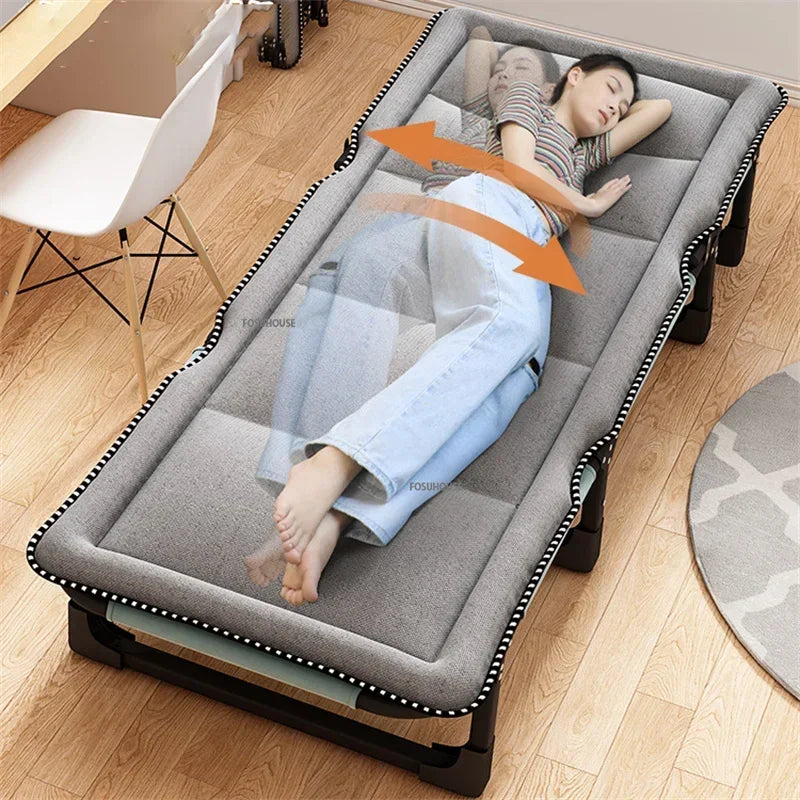 Modern Folding Bed with Mattress Office Dormitory Lunch