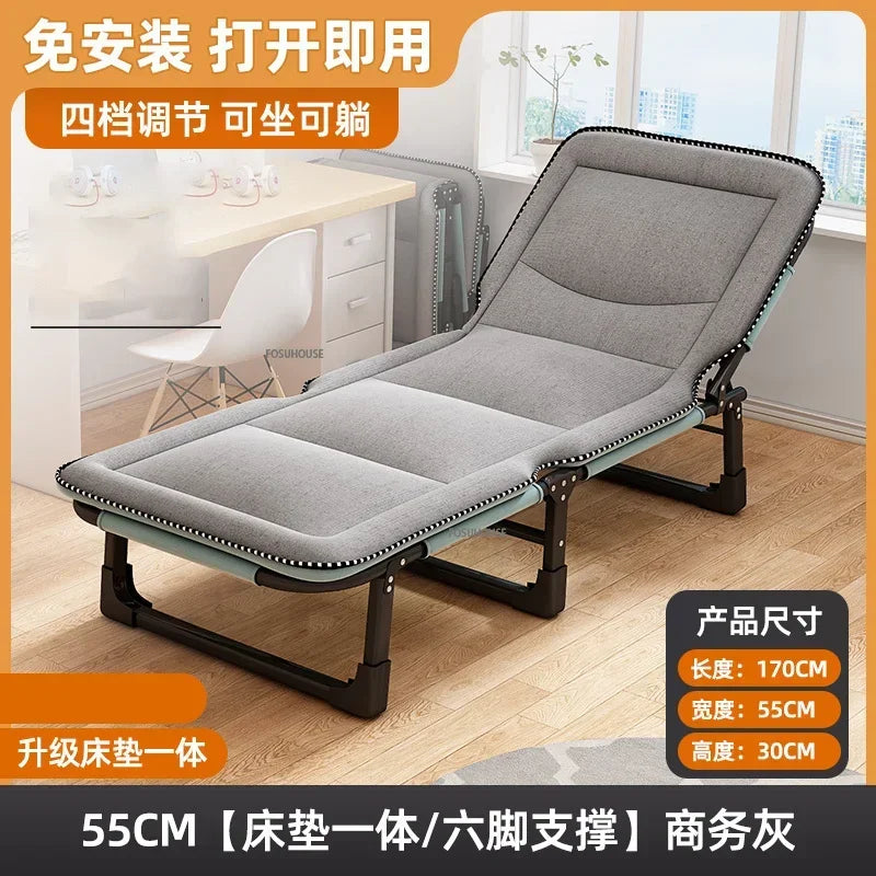 Modern Folding Bed with Mattress Office Dormitory Lunch
