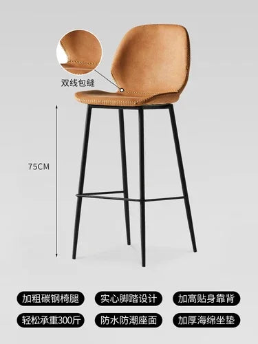 Modern Make Up Bar Stools Luxury Designer Reception