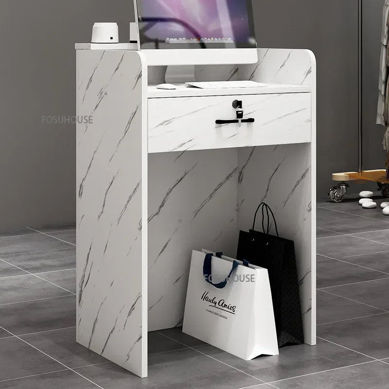 Modern Reception Desks Office Furniture white minimalist company