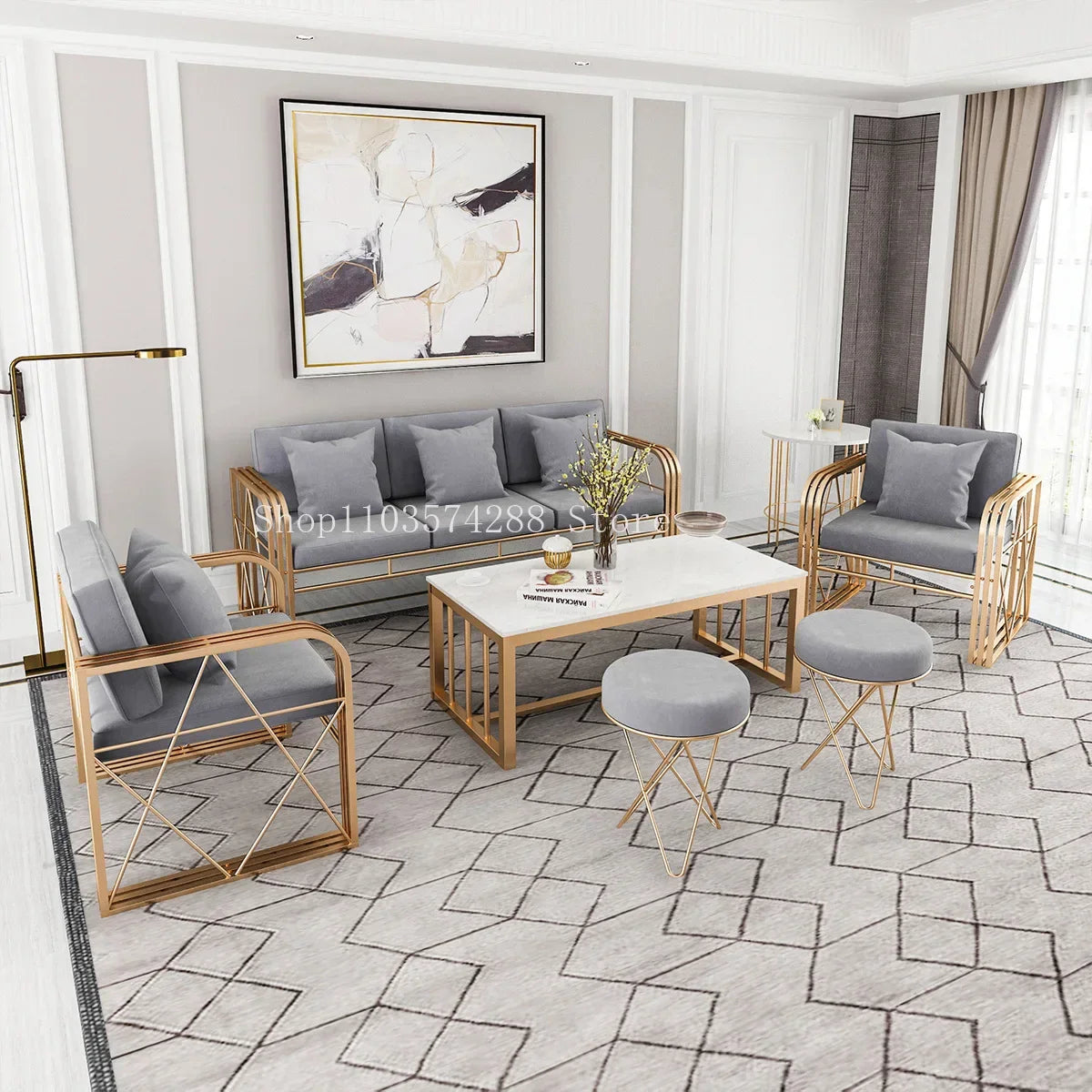 Modern Simple Sofa Restaurant Card Seat Conference Hall