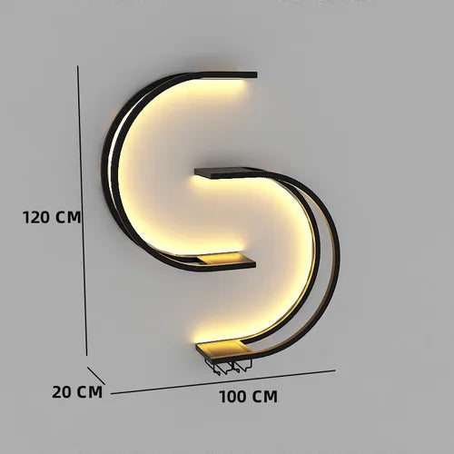 Modern Wine Bar Art Corner Storage Light Restaurant