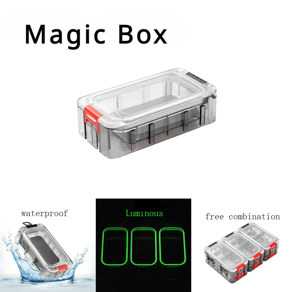 Modular Magnetic Fishing Tackle Box - Double-layer Lure