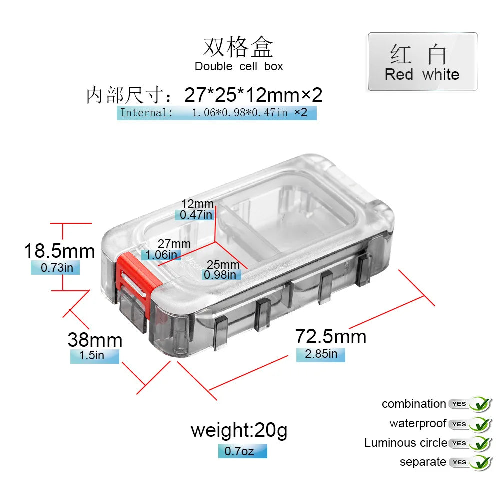 Modular Magnetic Fishing Tackle Box - Double-layer Lure