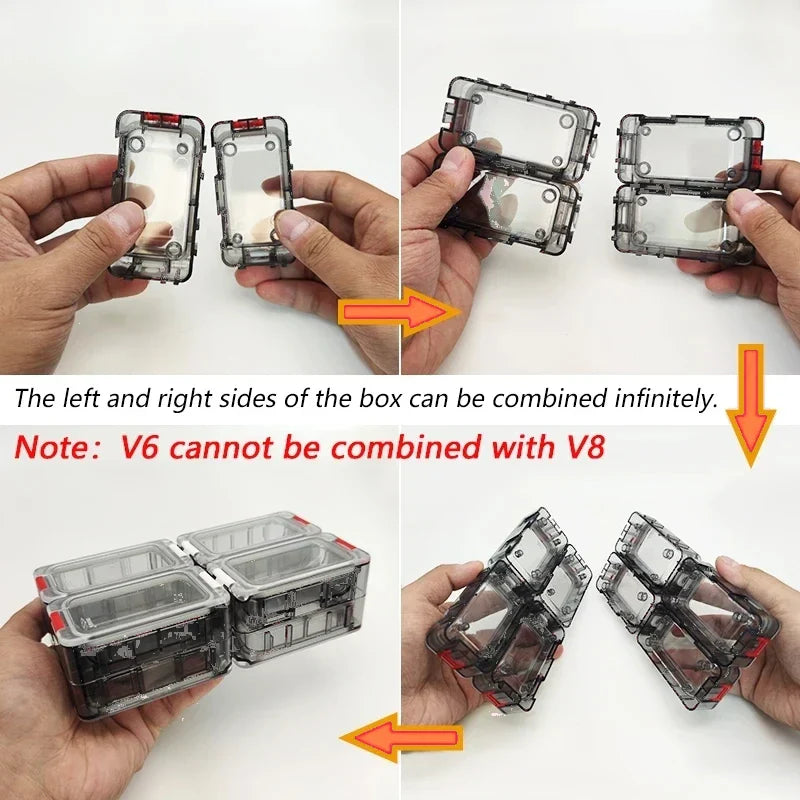 Modular Magnetic Fishing Tackle Box - Double-layer Lure