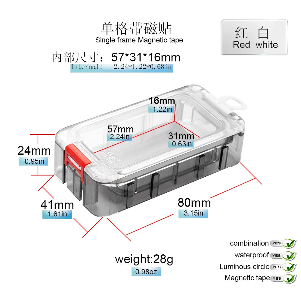 Modular Magnetic Fishing Tackle Box - Double-layer Lure