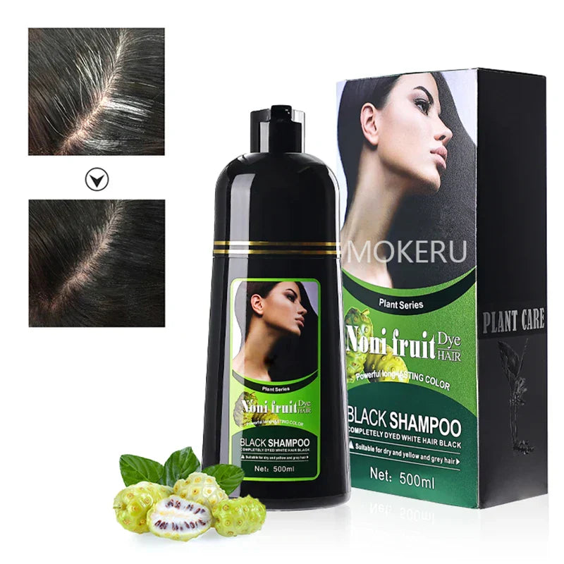 Mokeru 100% Grey Hair Coverage Organic Instant Black