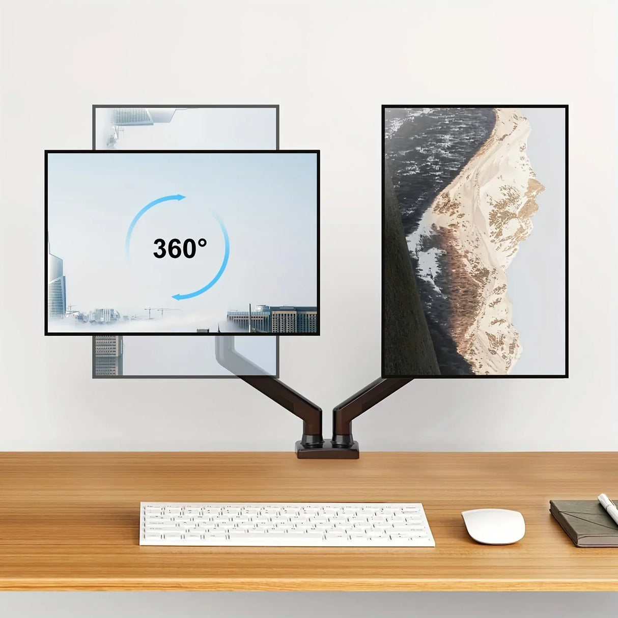 Monitor Stand for 13-32 inches Screens, Dual Monitor