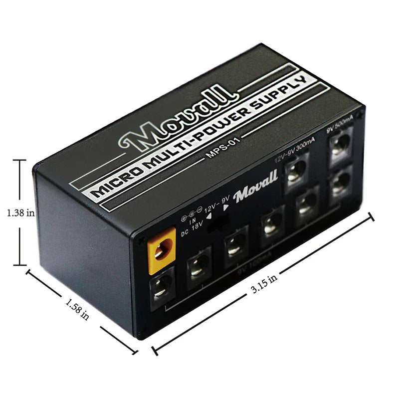 Movall Guitar Pedal Power Supply 8 Isolated Output