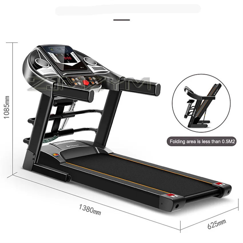 Multifunctional Foldable Mini Fitness Home Treadmill Indoor Exercise