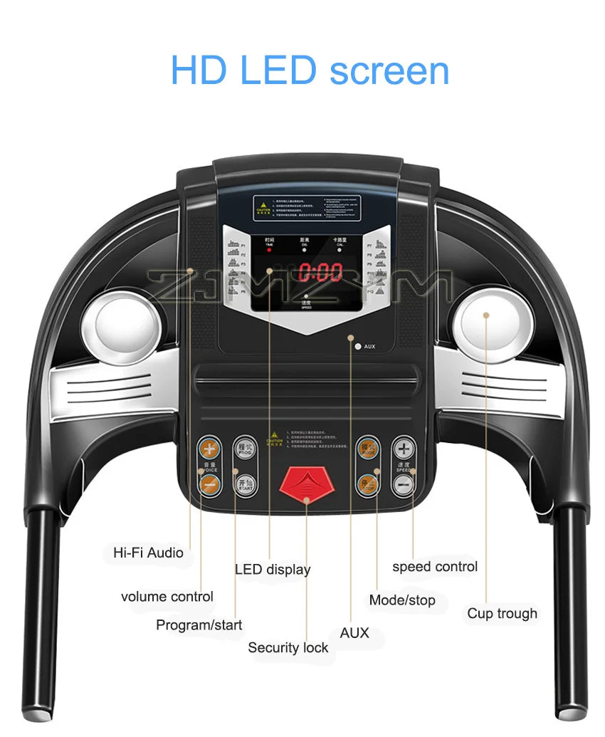 Multifunctional Foldable Mini Fitness Home Treadmill Indoor Exercise