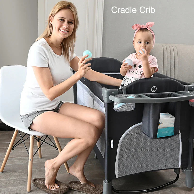 Multifunctional Portable Baby Crib Foldable Baby Cot Diaper