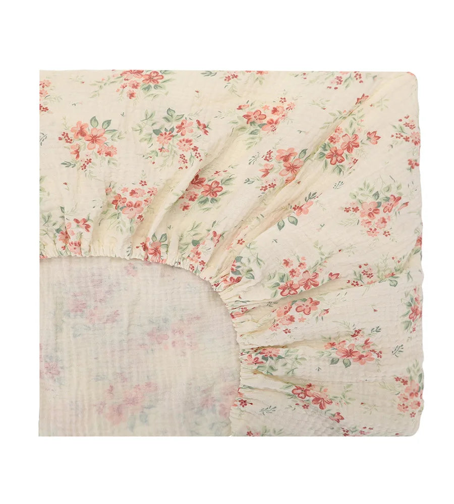 Muslin Crib Sheets Girls Boys Cotton Boho Neutral