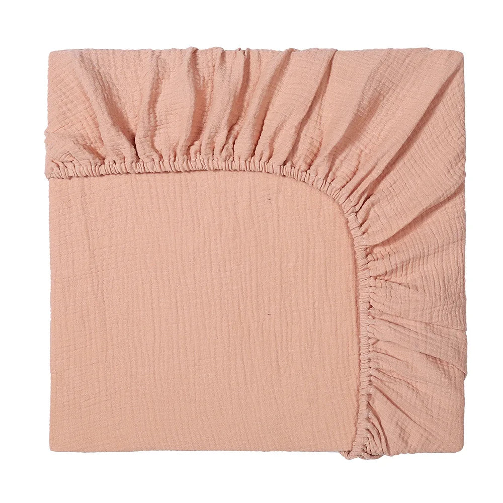 Muslin Crib Sheets Girls Boys Cotton Boho Neutral