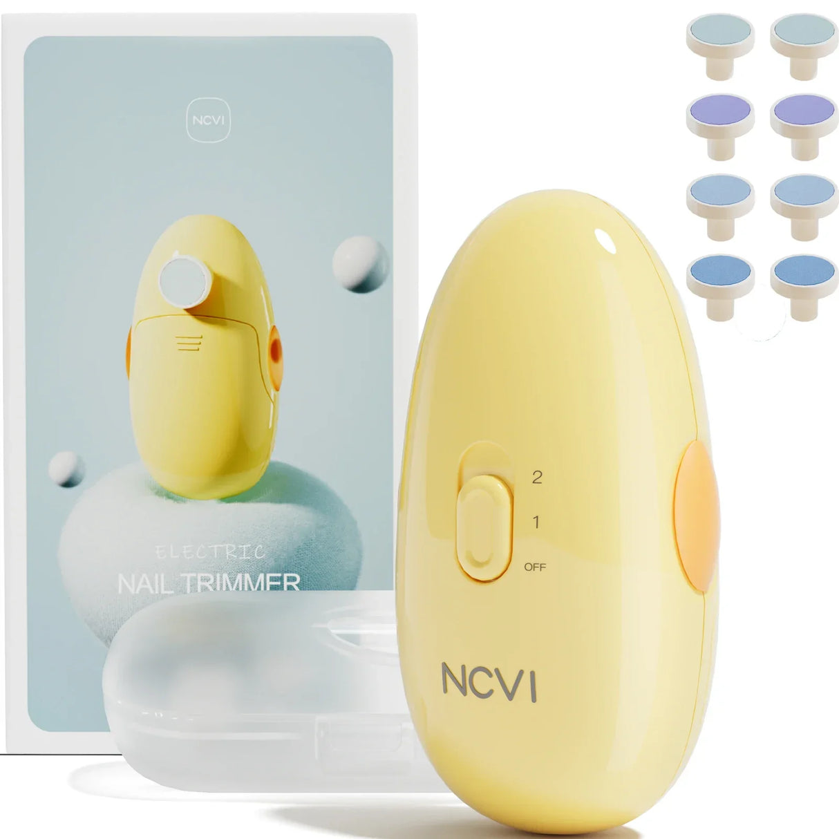 NCVI Baby Nail Trimmer Electric, Safe Polish Set