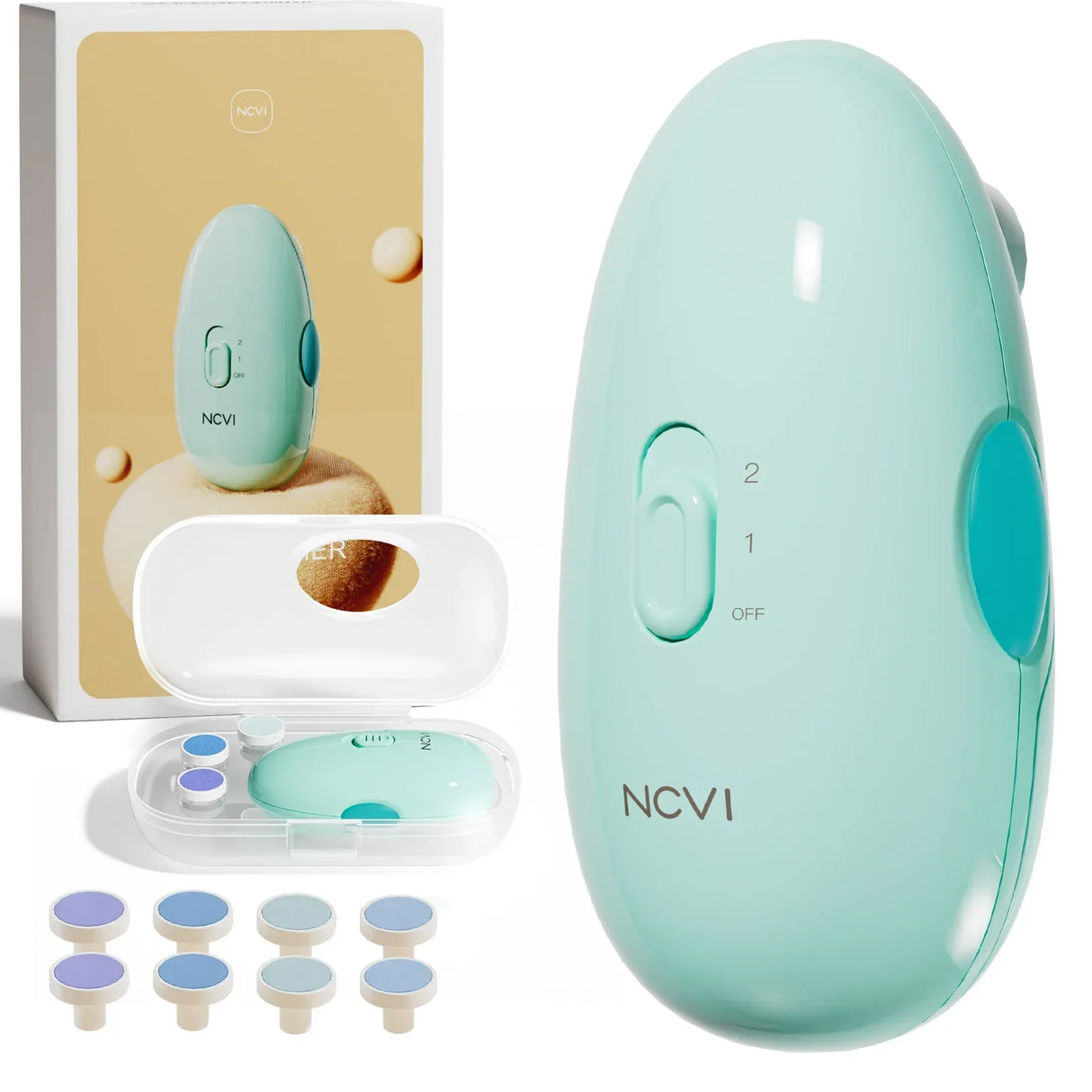 NCVI Baby Nail Trimmer Electric, Safe Polish Set