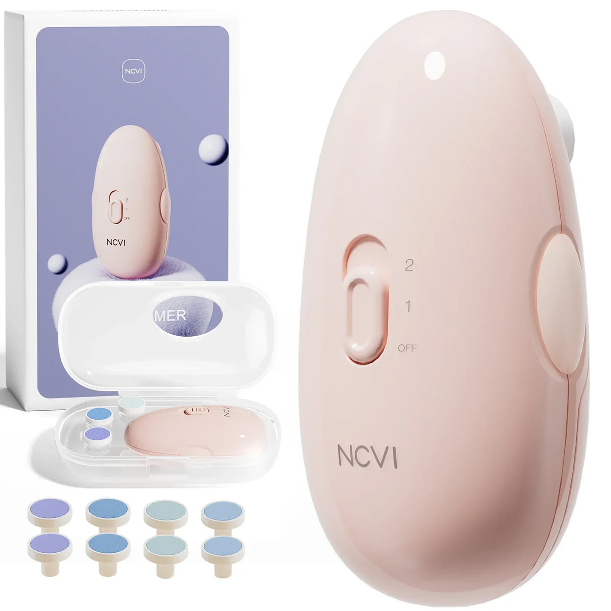 NCVI Baby Nail Trimmer Electric, Safe Polish Set